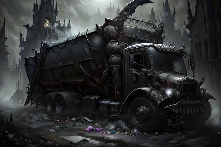 04606-2778438644-a GothicPunkAI (garbage truck_1.1).png